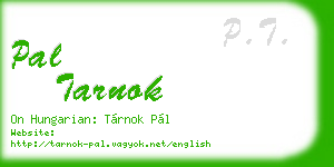 pal tarnok business card